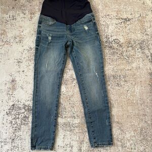 Pinkblush Distressed Maternity Jeans